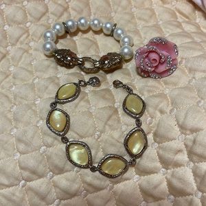 Bracelet and Fashion Ring Set